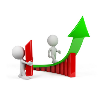 3d 人-增长趋势照片