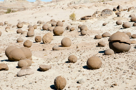 石球Ischigualasto 省公园阿根廷