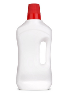 白色背景白色塑料瓶的3d 模型