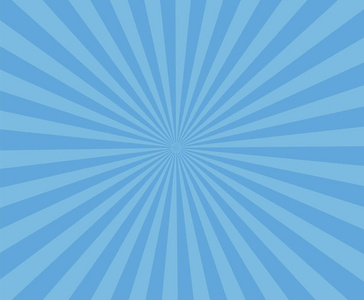蓝色艺术条纹背景。现代条纹射线背景。抽象蓝色背景与太阳射线
