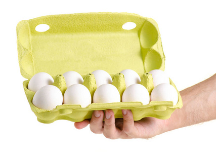 手里的鸡蛋盒