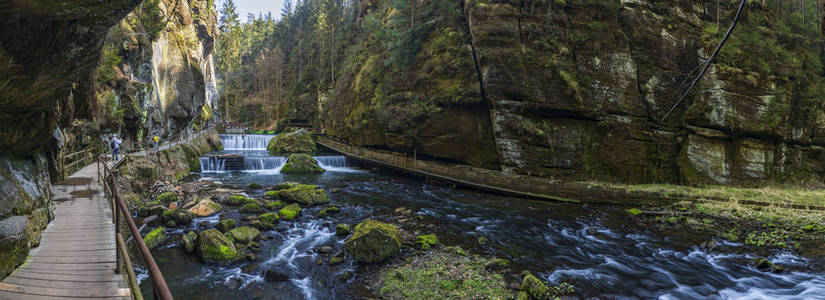 Kamenice 峡谷, 波希米亚瑞士, 捷克共和国