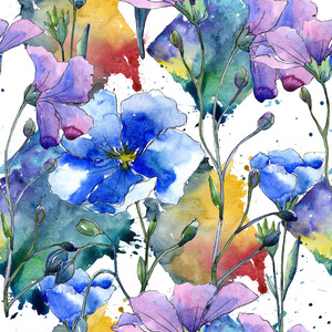 蓝色亚麻纹理背景图片-蓝色亚麻纹理背景素材-蓝色亚麻纹理背景插画