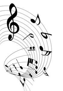 旋律音乐笔记音符乐谱音符史丹的音乐音符各种黑色音符音符音符矢量