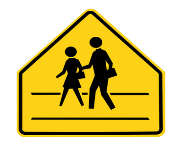 道路标志学校交通