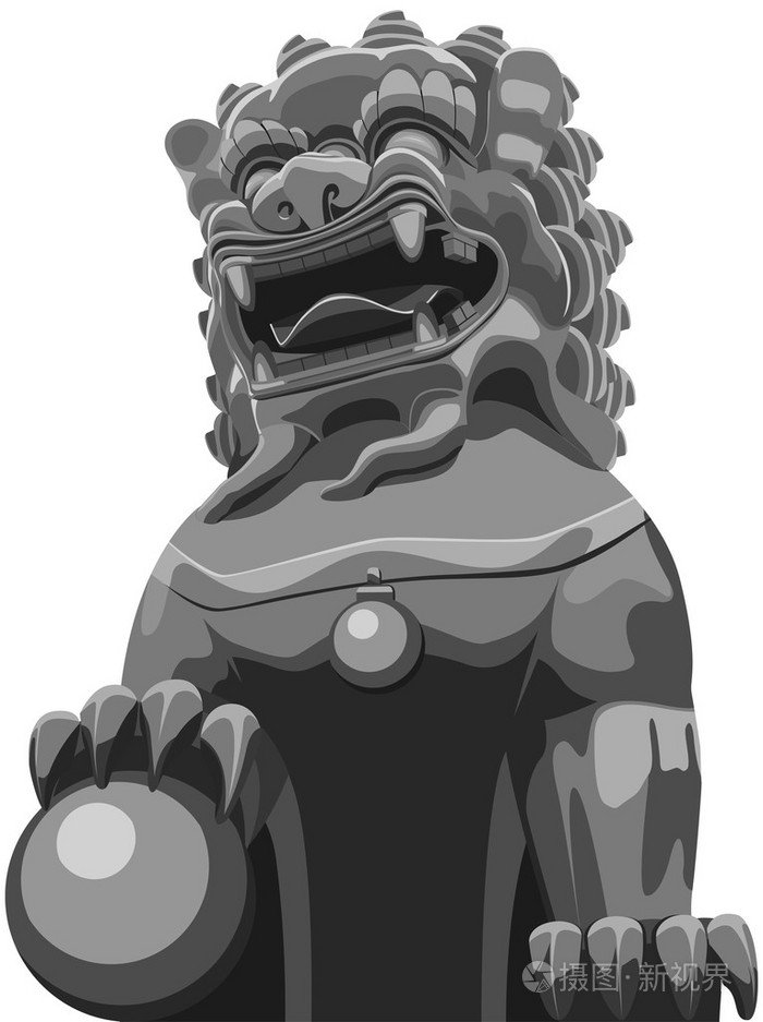 中国传统狮子图案