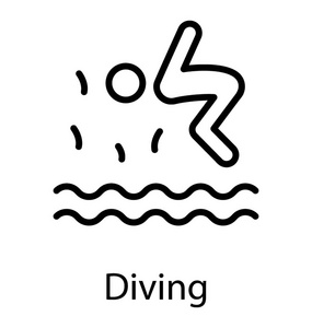 跳水图标图片
