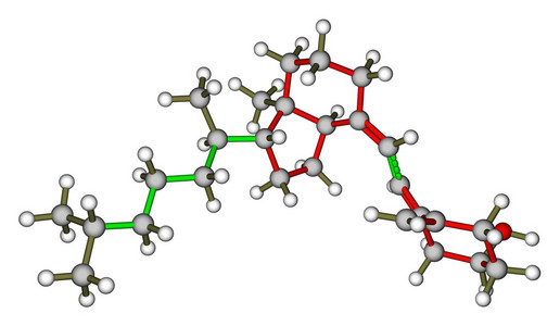 维生素 d3 分子模型照片