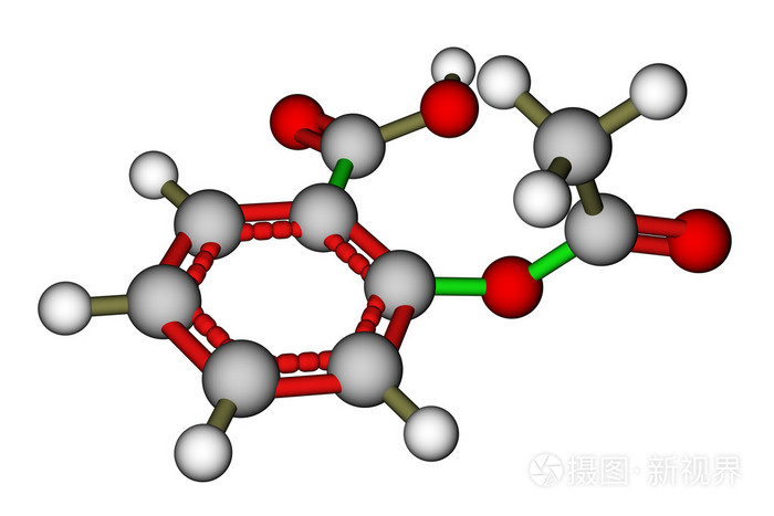 阿司匹林分子的结构