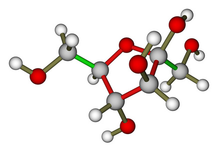 果糖分子的结构照片