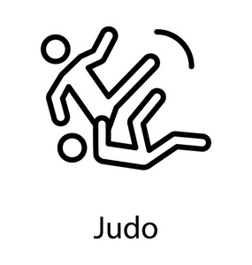 柔道的一个扣人心弦的图标两个柔道 ka 表演武术战斗照片