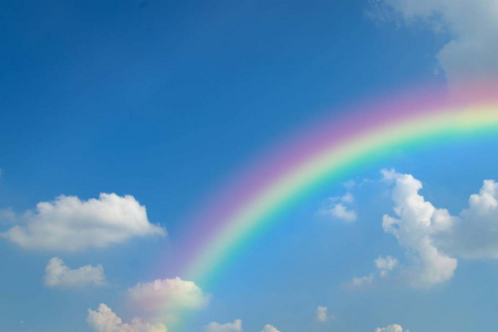 蓝天彩虹图片-蓝天彩虹素材-蓝天彩虹插画-摄图新视界