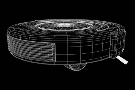 机器人真空吸尘器矢量