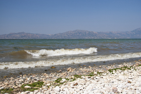 在土耳其巨大惊人 bafa 湖