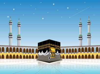 克尔白清真寺 (masjidil 圣地-圣麦加建设穆斯林, 为朝觐, 开斋节, 宰