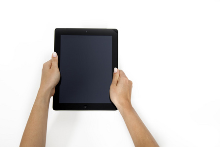 ipad, 手, 苹果照片