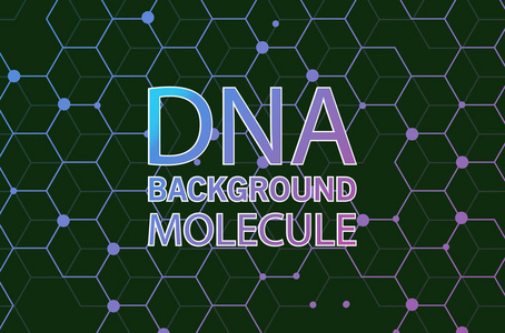 海报小册子传单设计模板向量, Dna 抽象几何背景, 布局在 A4 大小阴影