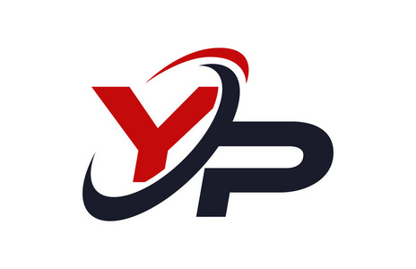yp公司yp 标志旋风全球红字矢量概念照片