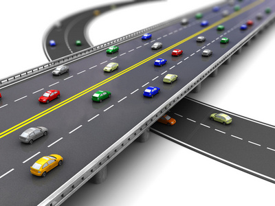 信息图表元素在为您的设计的城市道路交通的剪影城市交通公共交通工具