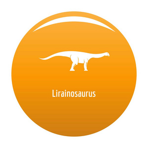 lirainosaurus 图标矢量橙色