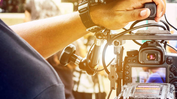 专业摄像设备,电影制作人员