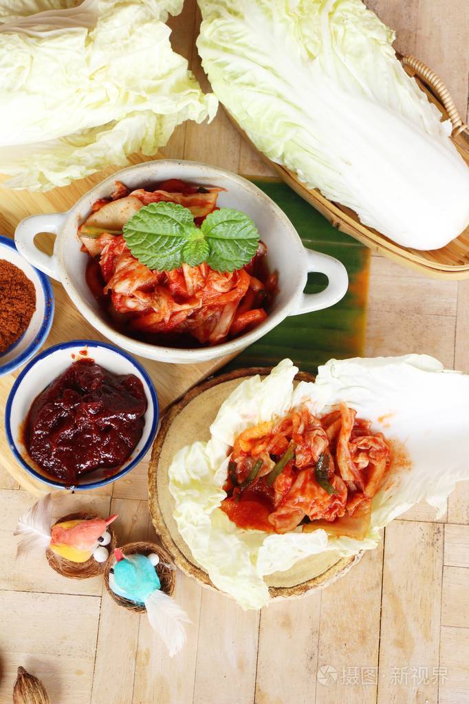 韩国食品传统泡菜味道鲜美