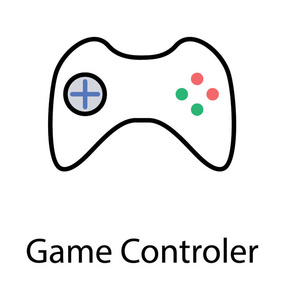 一个游戏控制器, 手柄的平面图标设计