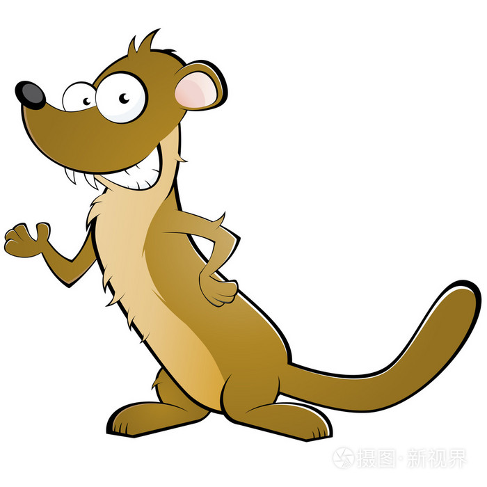 可爱的卡通狡猾的人