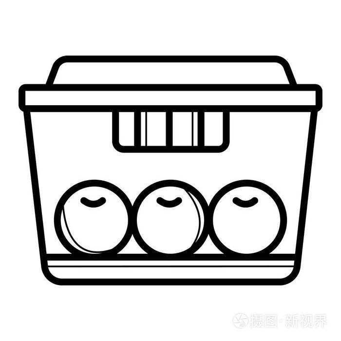 午餐盒矢量图标