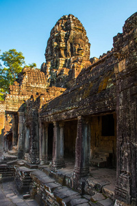 柬埔寨吴哥窟 Atient 老 Ta Phrom 寺