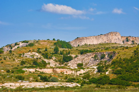 保加利亚的山在瓦尔纳区域