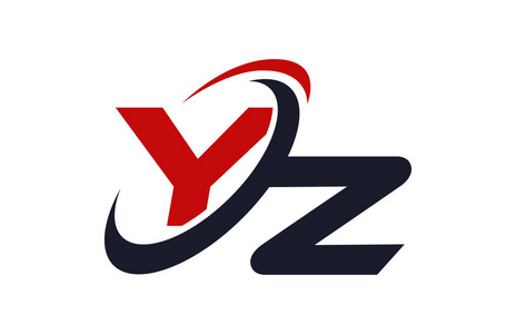 yz 标志旋风全球红字矢量概念照片