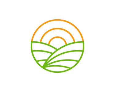 精准农场徽标图标设计