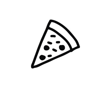 比萨手画图标, 专为 web 和应用程序设计