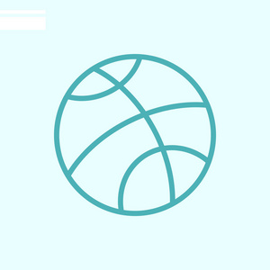 篮球 web 图标。矢量图