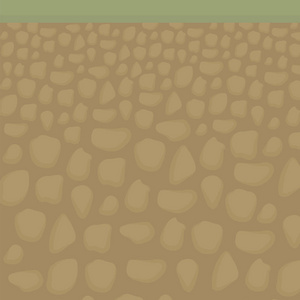 从里面的草和泥土中切割土壤是褐色的石头矢量图解照片