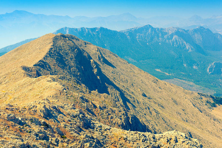 风景中央金牛座的山风景。安塔利亚省, 土耳其