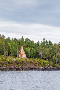 Valaam 岛岸边的礼拜堂, 俄罗斯