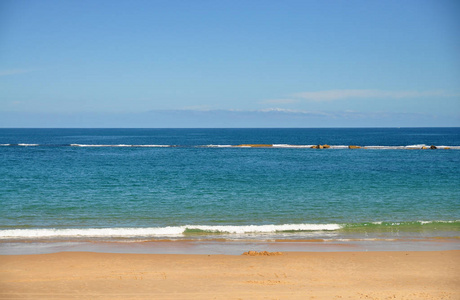 Willunga 港, 阿德莱德, 南澳大利亚海滩逃生, 海岸观到蔚蓝的大海和清澈的蓝天和沙子