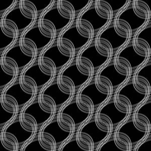 无缝单色椭圆形设计无缝单色椭圆模式.抽象的线条纹理背景.矢量艺术.