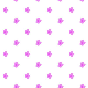 粉红色小花图案无缝矢量