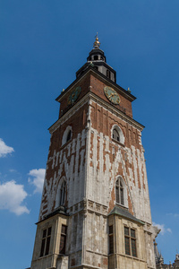 大会堂塔在克拉科夫主要广场