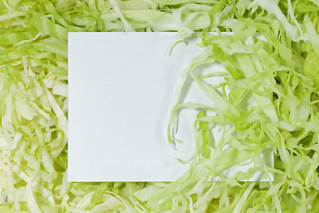 绿色的蔬菜用纸