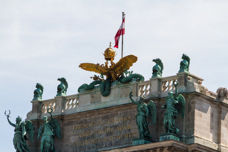 heldenplatz 在霍夫堡宫复杂，维也纳，奥地利