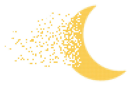 月亮变换月分解像素图标照片