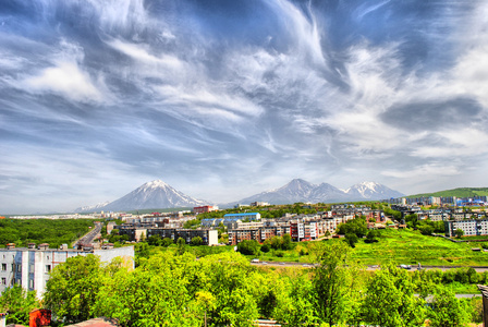 堪察加半岛的火山