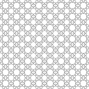 黑色几何设计的白色背景。网络纺织品和墙纸无缝模式