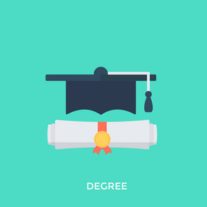 图标有证书和毕业帽代表成就程度