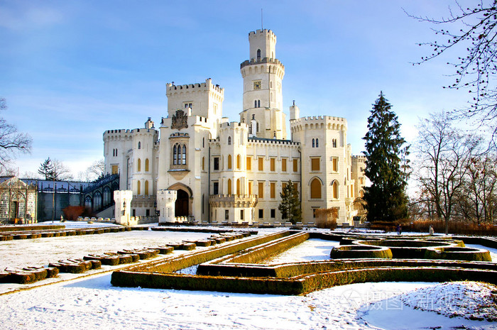 浪漫白城堡捷克