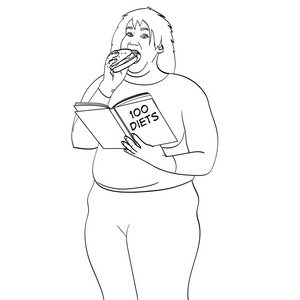 减肥胖女孩图片